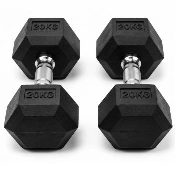 HANTEL OBCIĄŻNIKI DO ĆWICZEŃ MIĘŚNI HEX 20KG